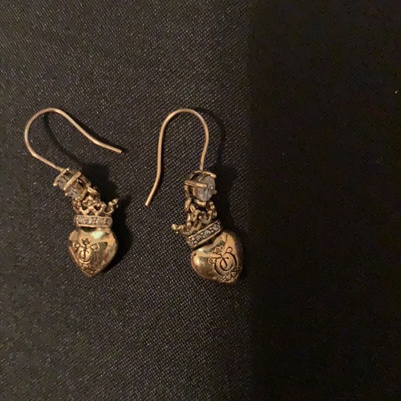 Y2K JUICY COUTURE STARTER NECKLACE AND EARRINGS CHUNKY CHOKER HEAVYWEIGHT - Picture 3 of 16